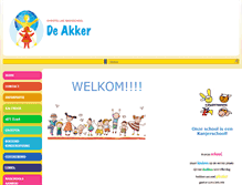 Tablet Screenshot of de-akkerschool.nl